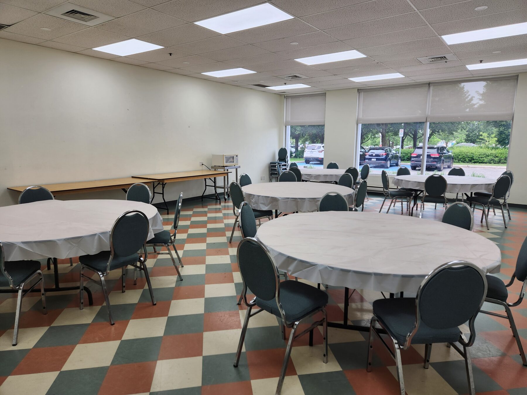 Salle Richelieu configurée pour un banquet